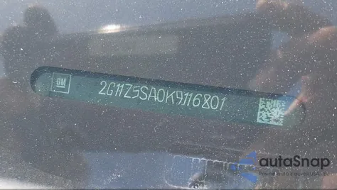 2019 Chevrolet Impala Lt из США, поврежденный, VIN 2G11Z5SA0K9116801